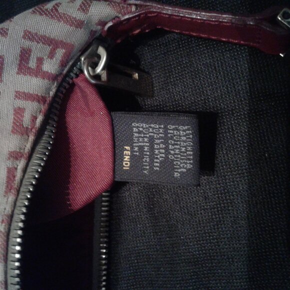 Fendi Red FF Monogram Small Hobo Handbag - Picture 5 of 15